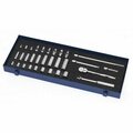 Williams Socket/Tool Set, 32 Pieces, 12-Point, 3/8 Inch Dr JHWWSB-32F